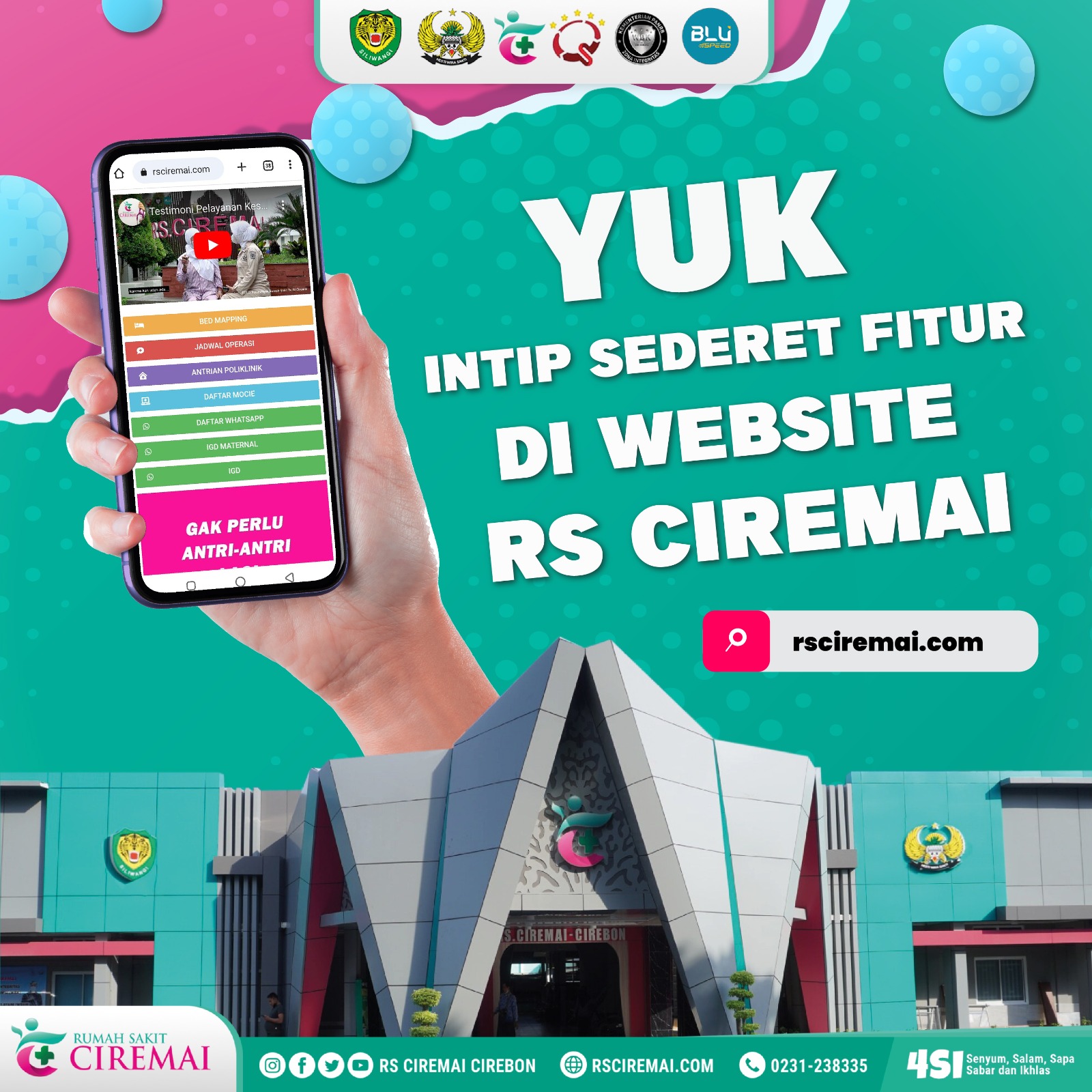 Yuk Intip Sederet Fitur di Web RS Ciremai!